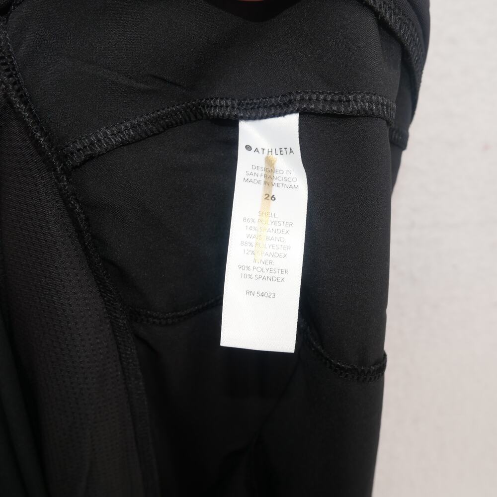 NEW Athleta Soho Skorts Shorts  Women's Plus Size 26 Black Stretch Pull On - Picture 8 of 9